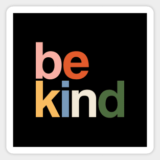 be kind colors rainbow Sticker